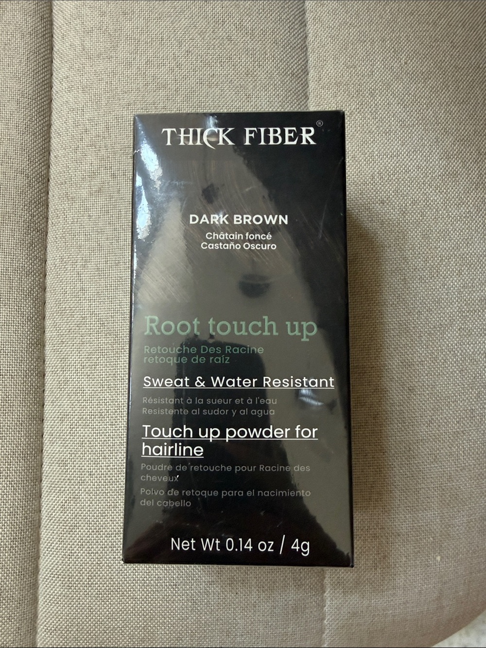 Thick Fiber Root Touch Up Powder — Dark Brown